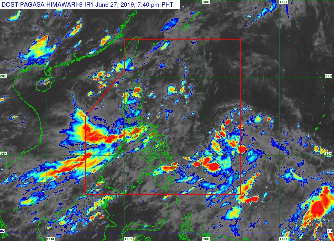 Southwest monsoon bringing more rain to Luzon, Visayas on June 28
