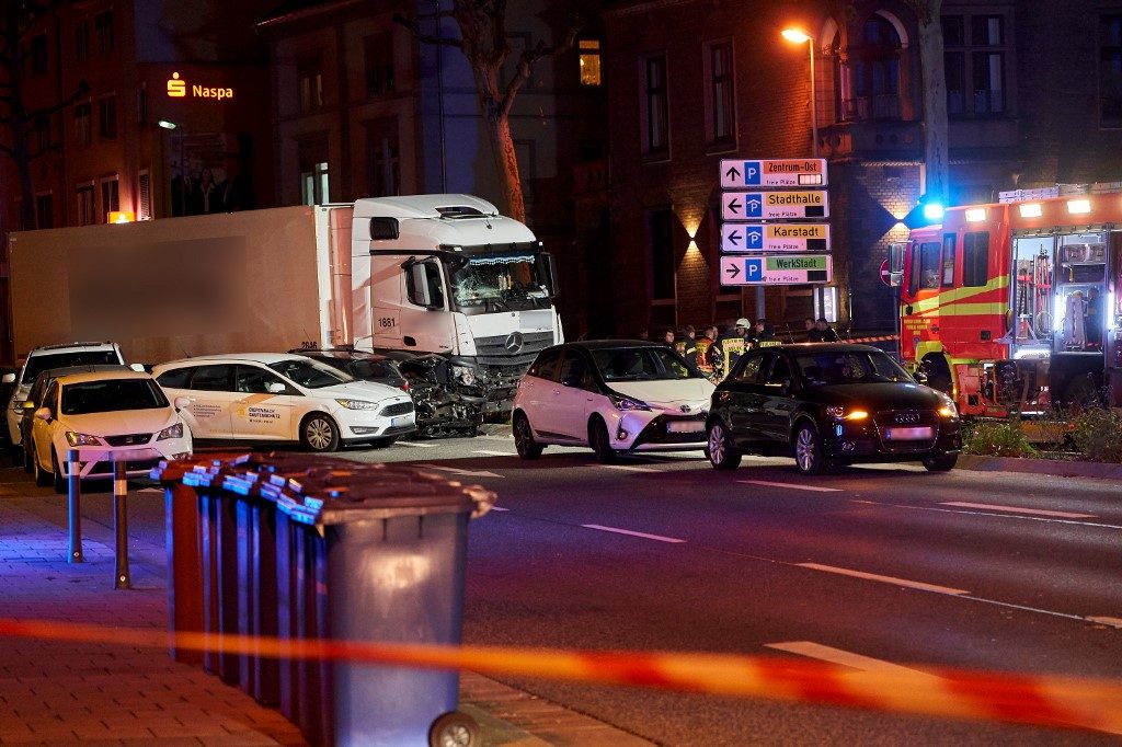 Stolen truck slams into cars in Germany, several injured