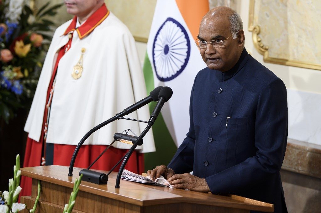 Indian president to visit Philippines October 17-21