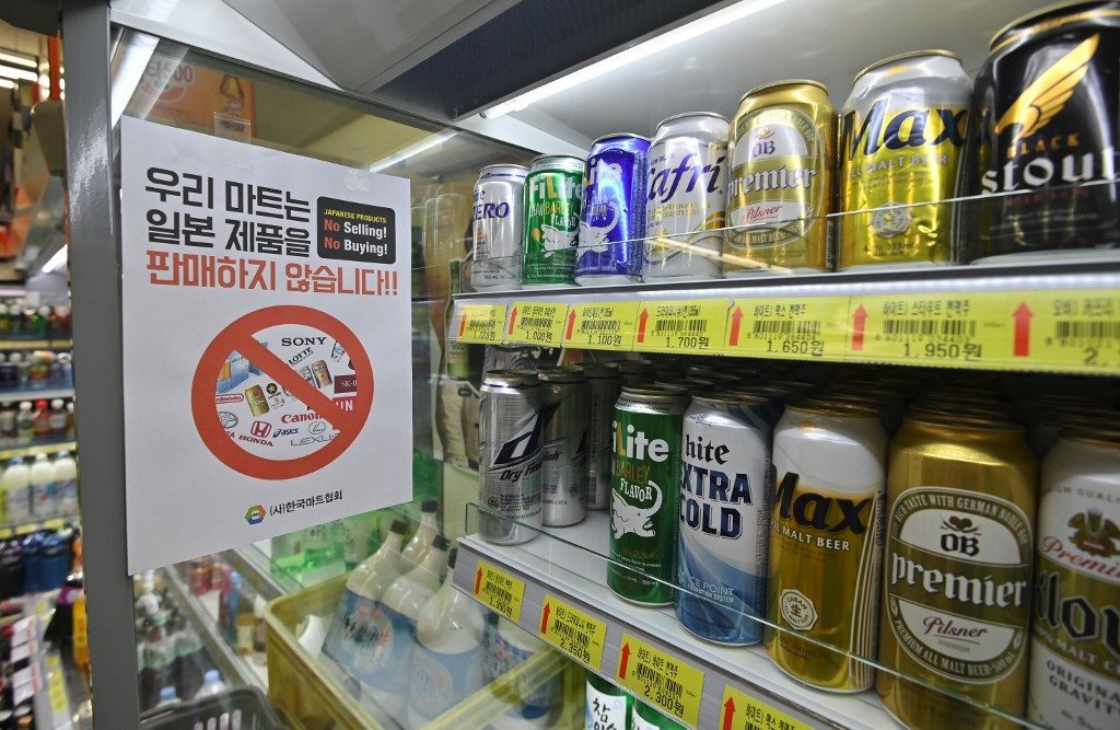 Japan beer exports to South Korea down 99.9% over boycott