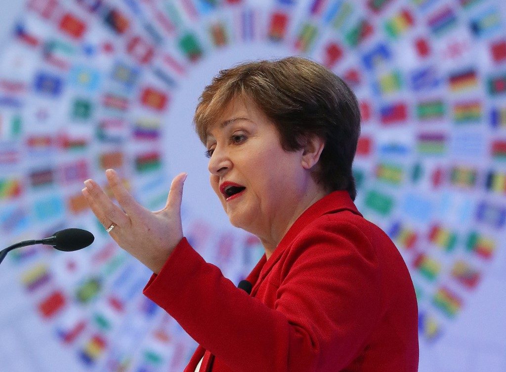 New IMF chief Georgieva says world suffering ‘synchronized slowdown’