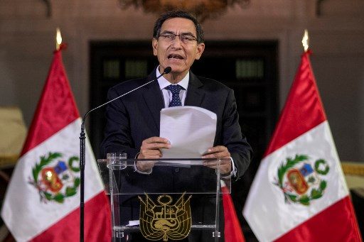 Peru president dissolves parliament, calls fresh elections