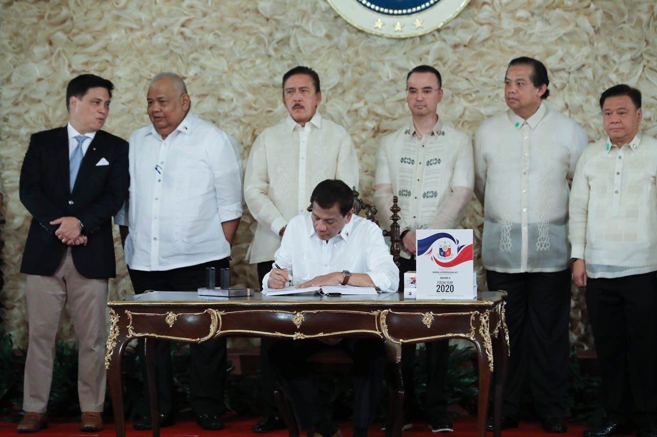 Duterte signs P4.1-trillion 2020 budget into law