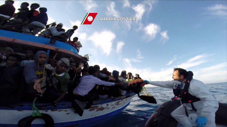 Up to 400 migrants die in boat capsize off Libya – survivors