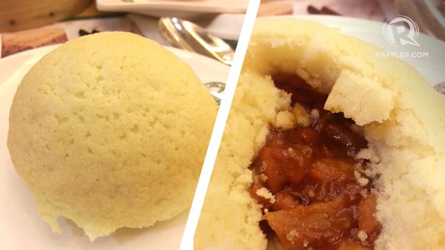 BEST-SELLER. These are the baked buns with BBQ pork. Photo by Rappler