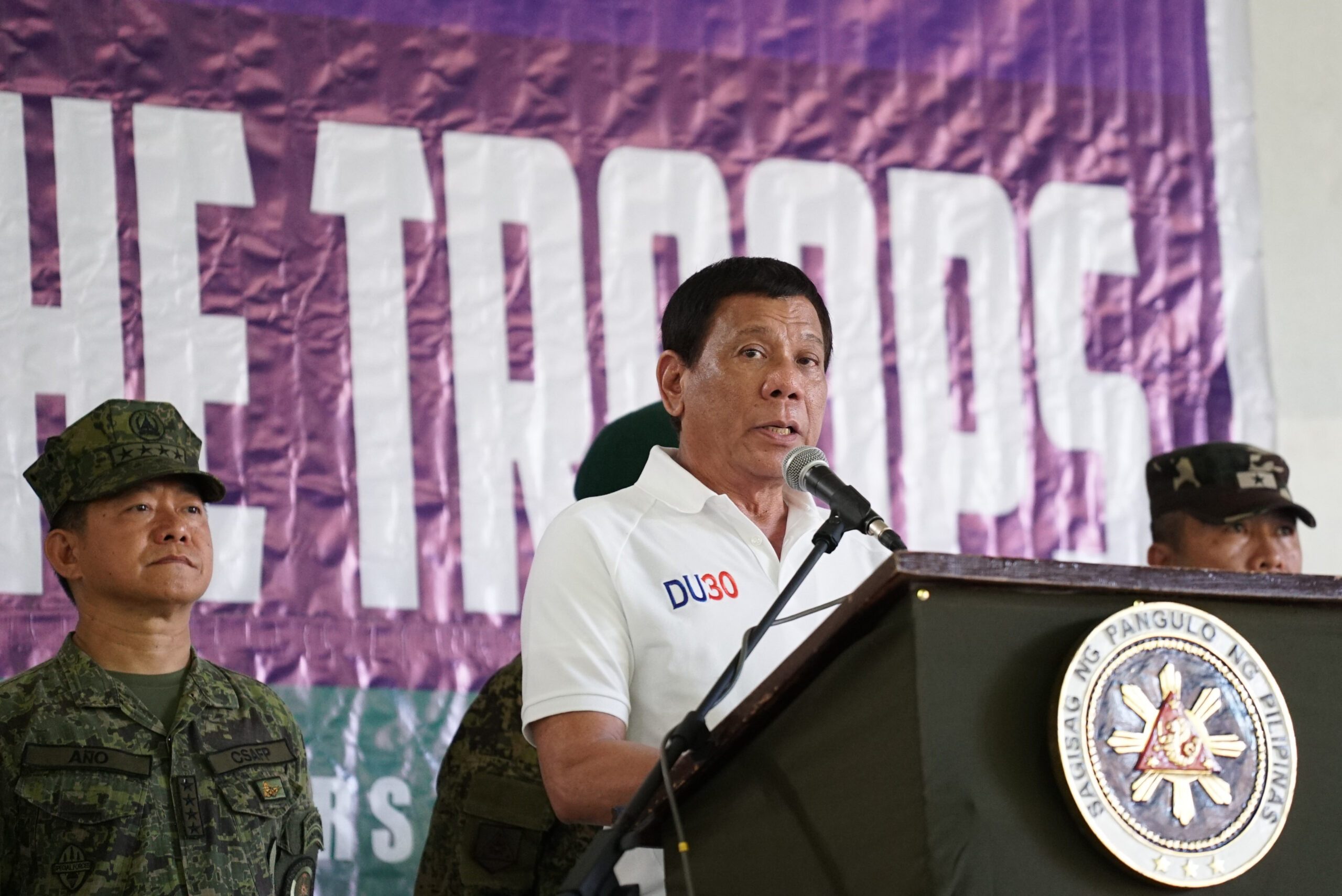 Duterte: Only AFP, PNP can tell me to end martial law