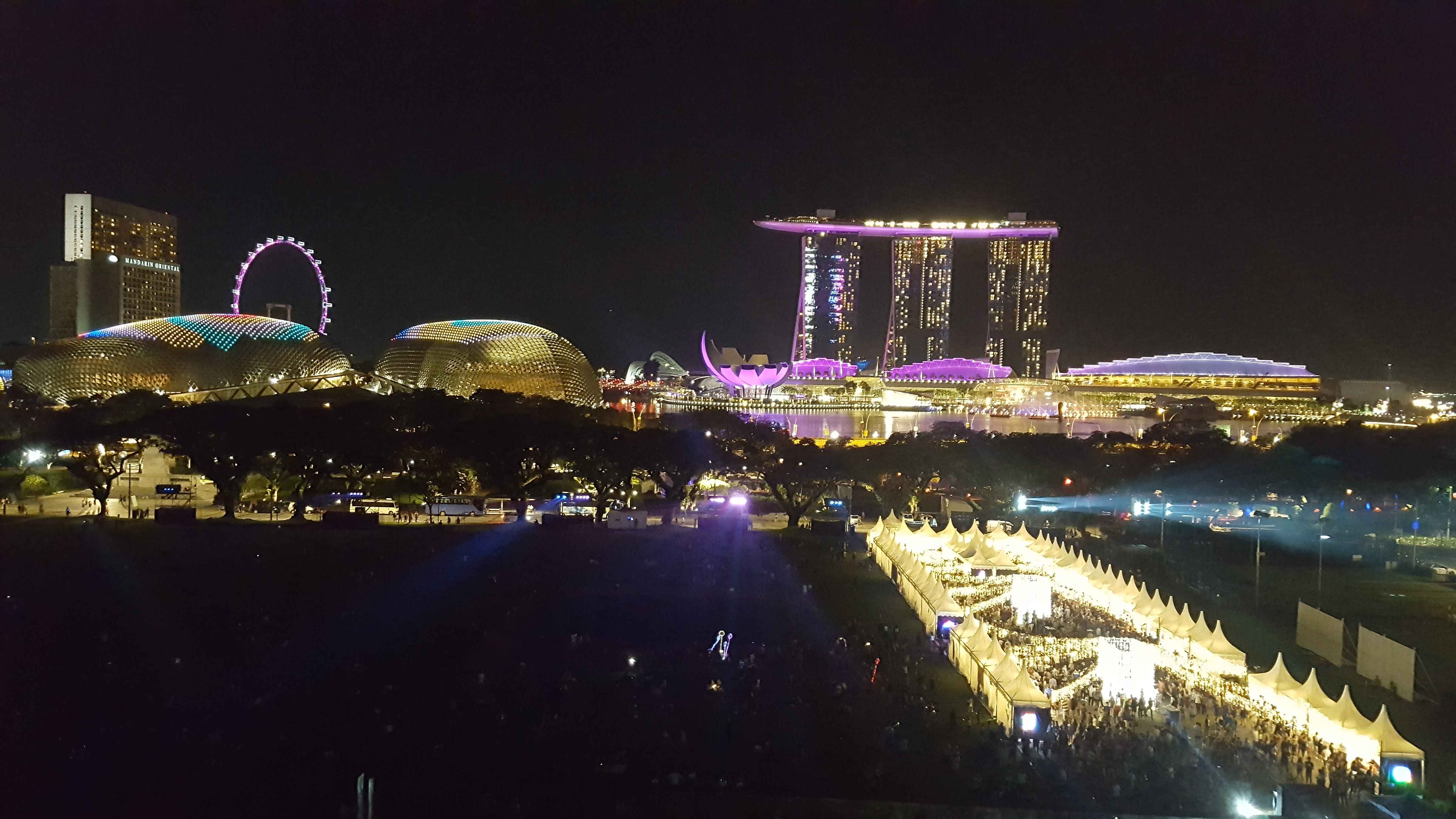The View of Singapore from National Gallery Singapore's Padang Deck 