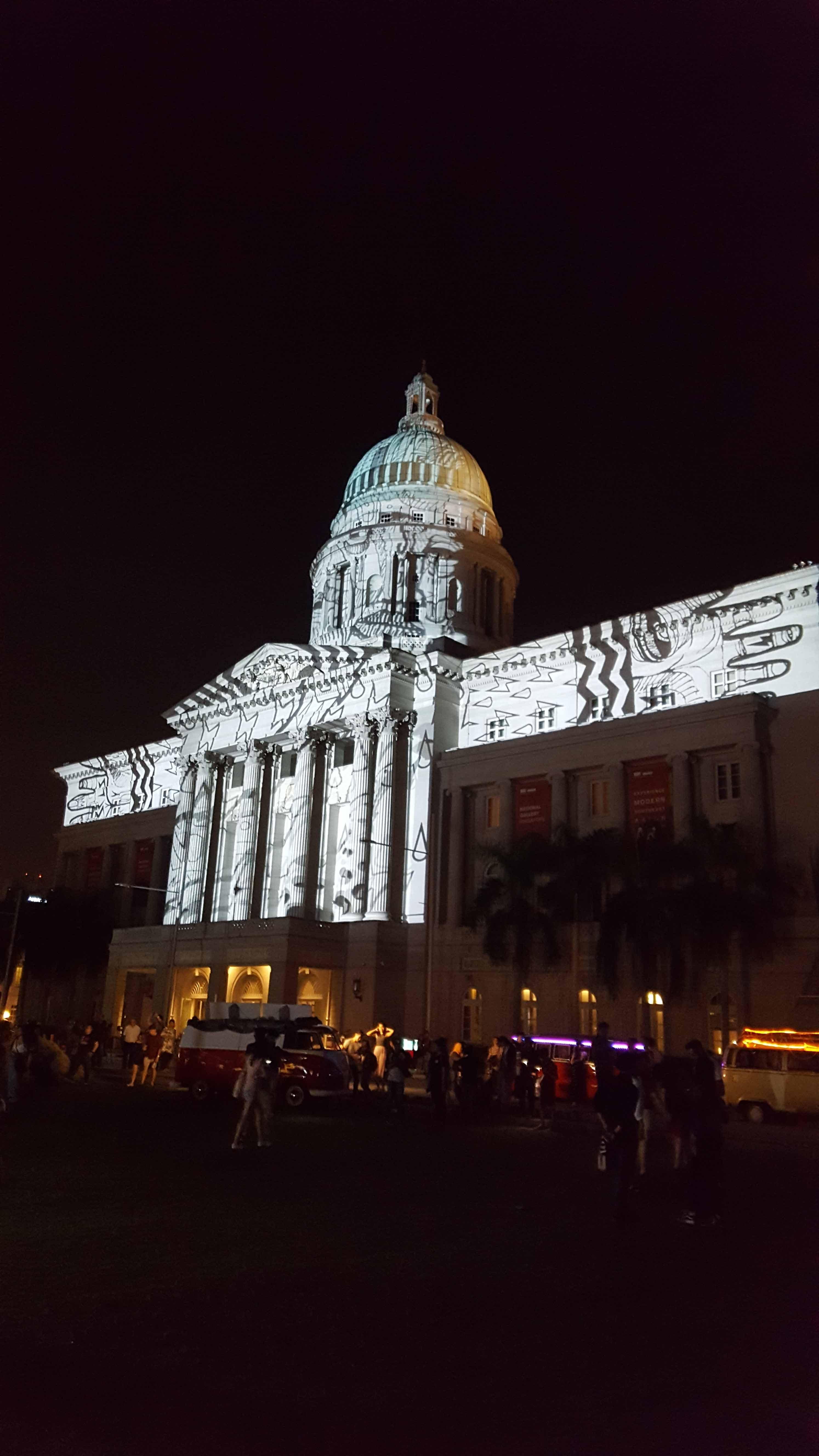 Light to Night Festival at National Gallery Singapore 