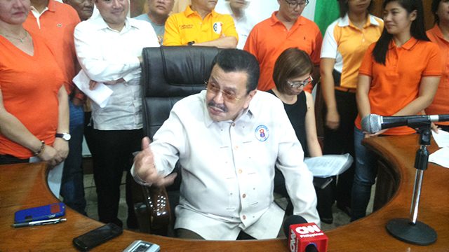 Erap to run for president if Poe, Binay disqualified