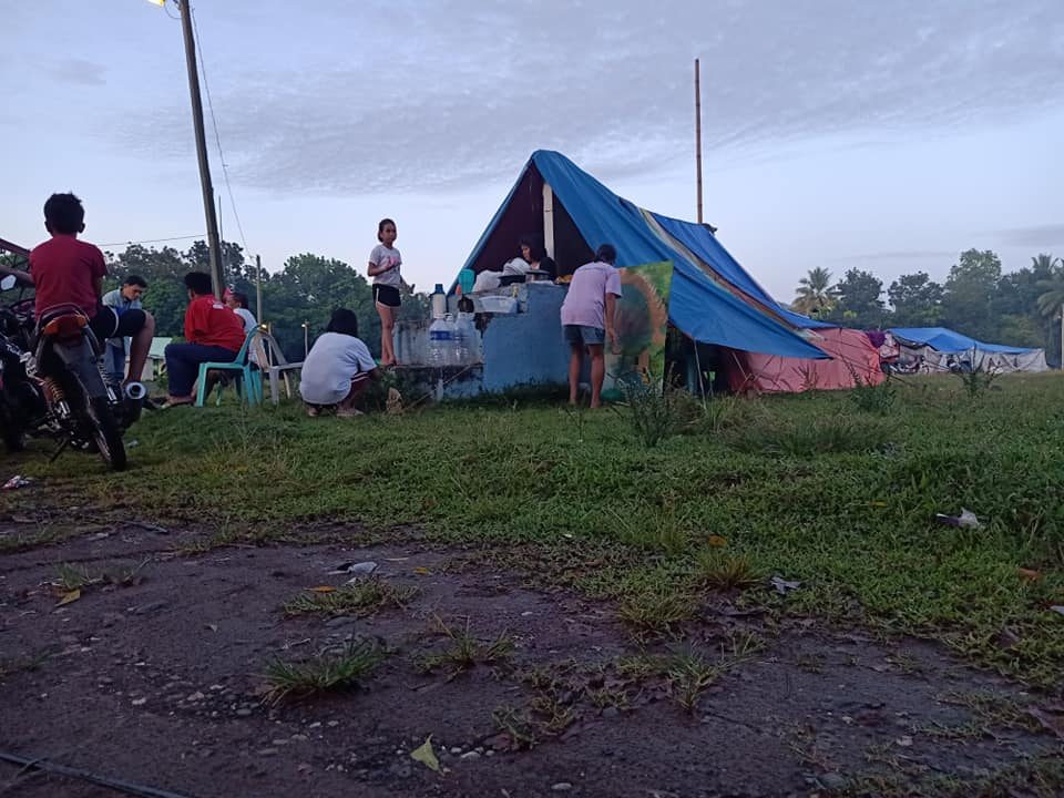 TENT HOME. People find safety in a temporary tent home in Magsaysay, Davao del Sur. Photo courtesy of Anthony Allada 