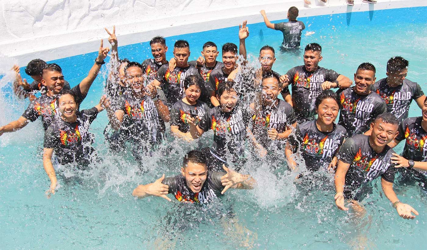 IN PHOTOS: PMA Alab Tala Class of 2018 splashes in pre-grad tradition