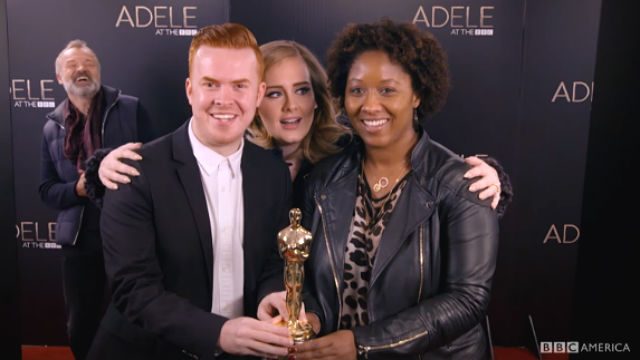 WATCH: Adele photobombs fans in BBC special