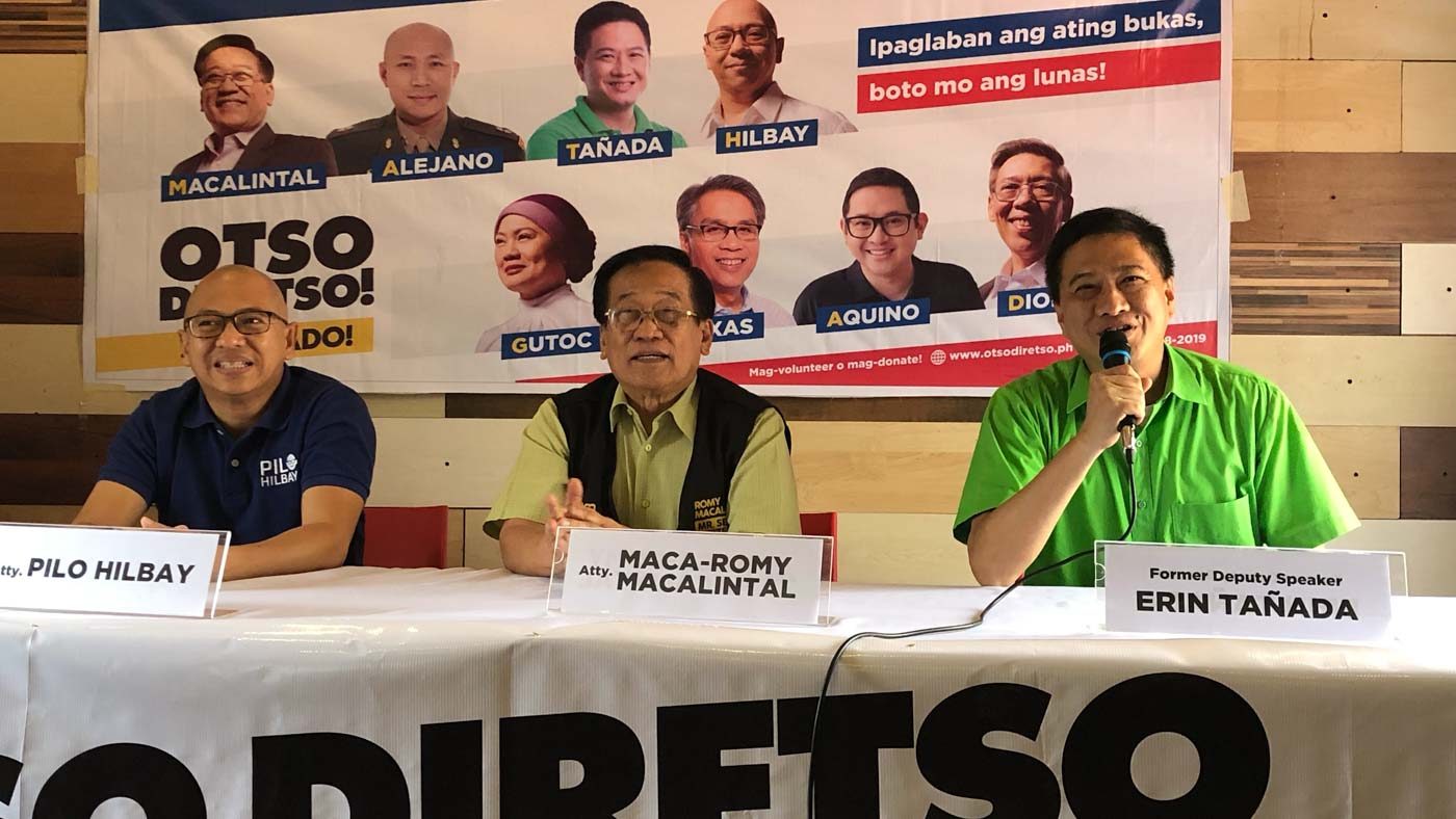 Otso Diretso: We campaign to talk about issues, not entertain voters