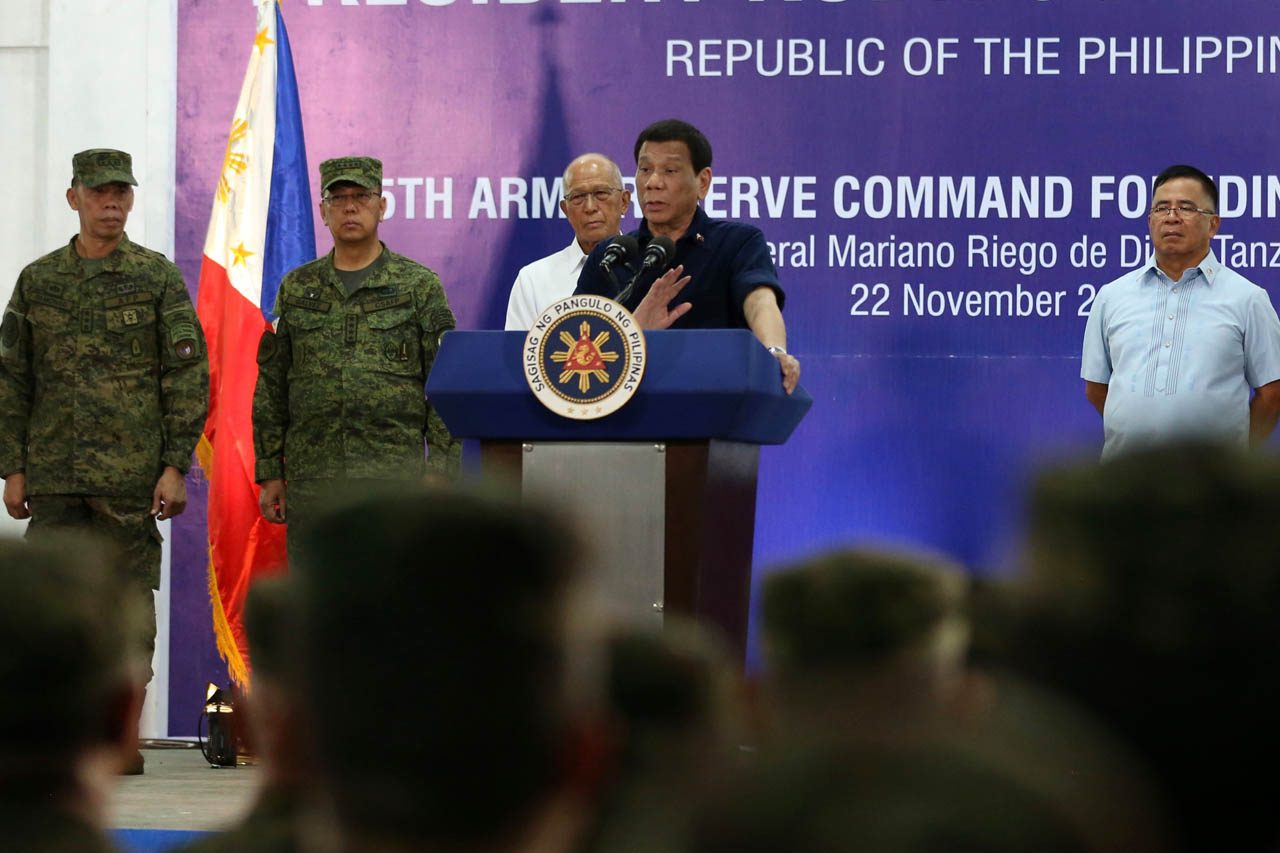 Duterte orders more soldiers, cops in Bicol, Samar, Negros Island