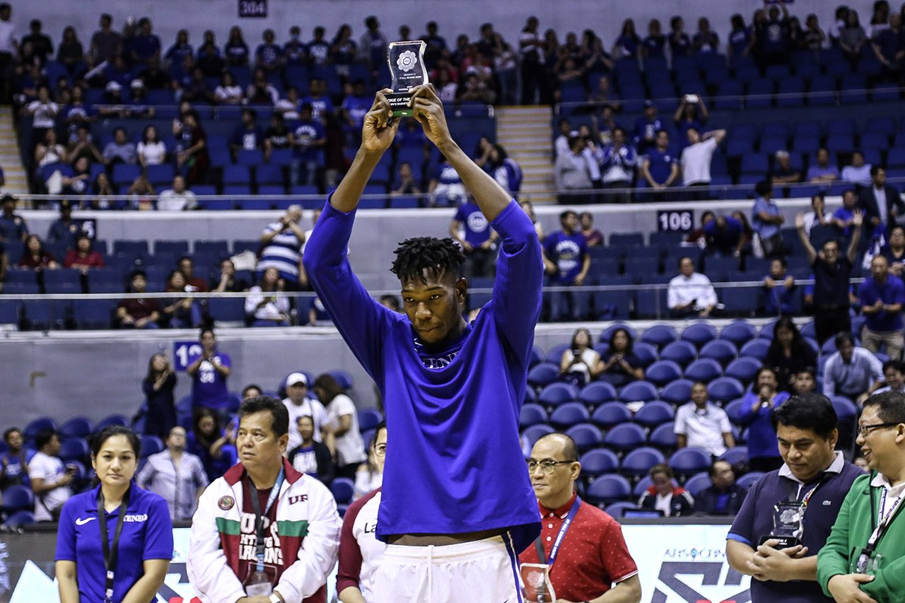 ROOKIE SENSATION. Ateneo’s Angelo Kouame bags the Rookie of the Year plum in a season that saw several standout freshmen. Photo byMichael Gatpandan/Rappler  