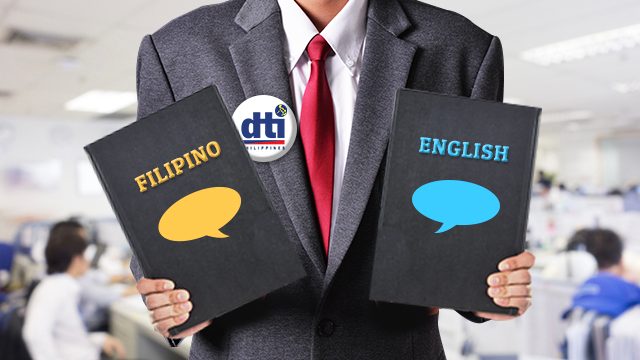DTI orders businesses to put English, Filipino translations on materials