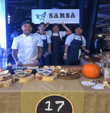 TEAM SARSA. Chef JP, Chef Reo of our Commisary, Chef Jojo of Sarsa Rockwell & Chef Emman of Sarsa Frabelle 