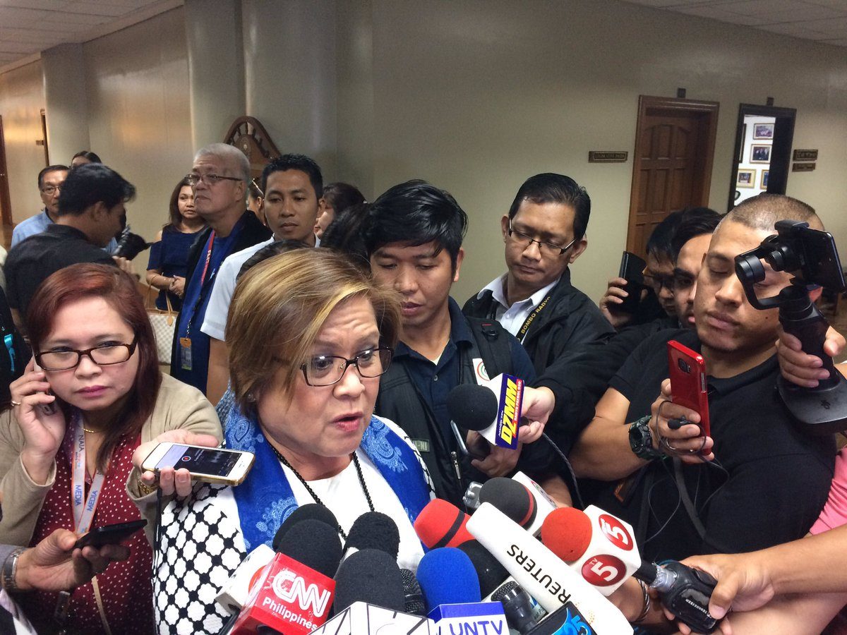 De Lima: I don’t want to be detained in Camp Crame