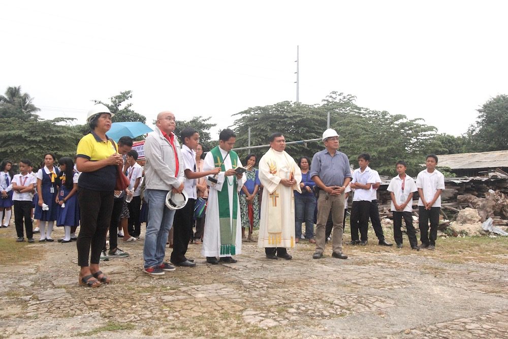 BLESSING. The blessing ceremony at the site of the Loon Church. Photo courtesy Isabel Templo 