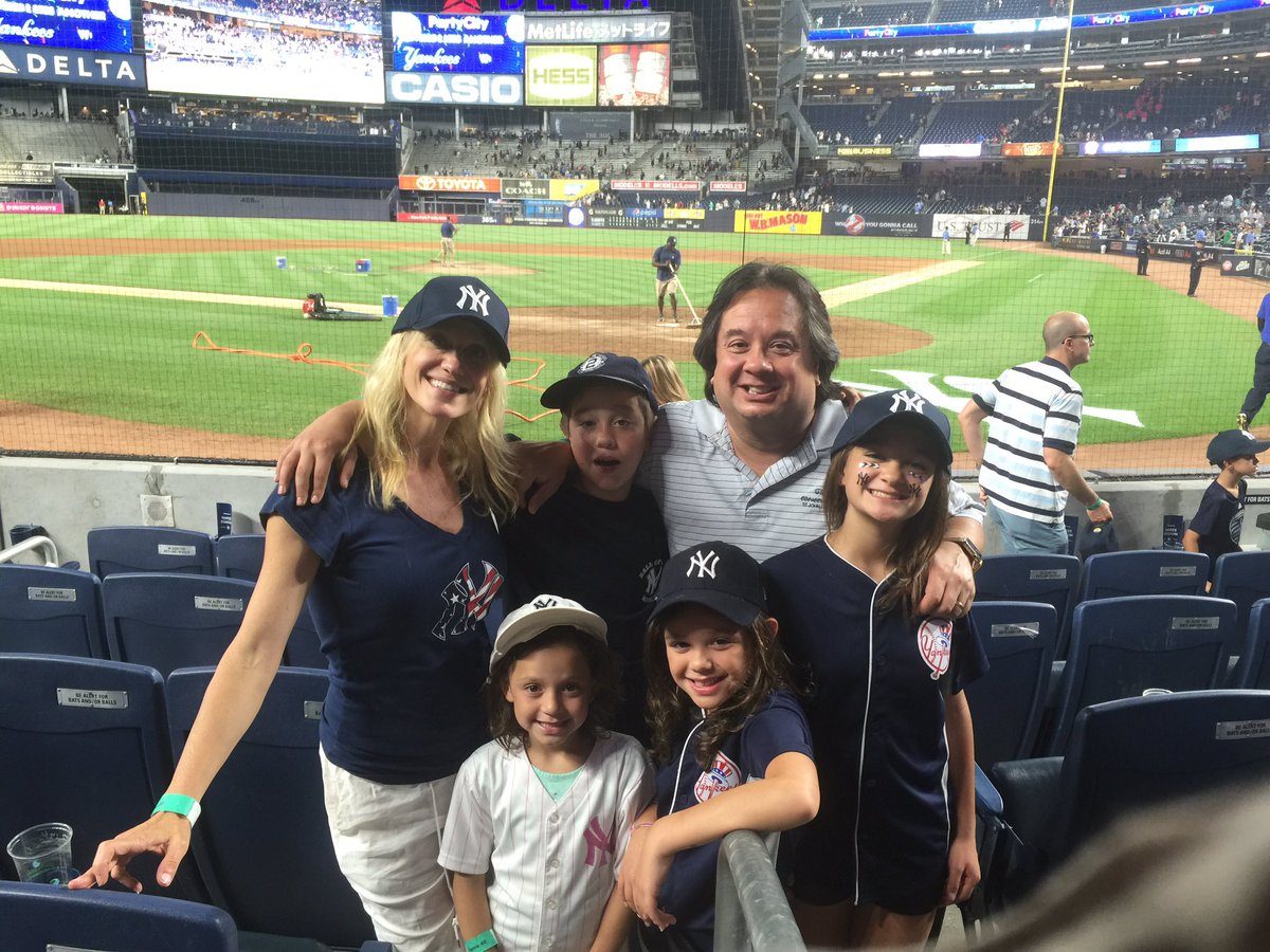 FAMILY TIME. The Conway family poses for a photo during a New York Yankees game, June 30, 2016. Photo courtesy Kellyanne Conway/ Twitter/@kellyannepolls 