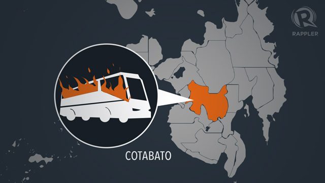 Alleged NPA rebels burn bus in North Cotabato