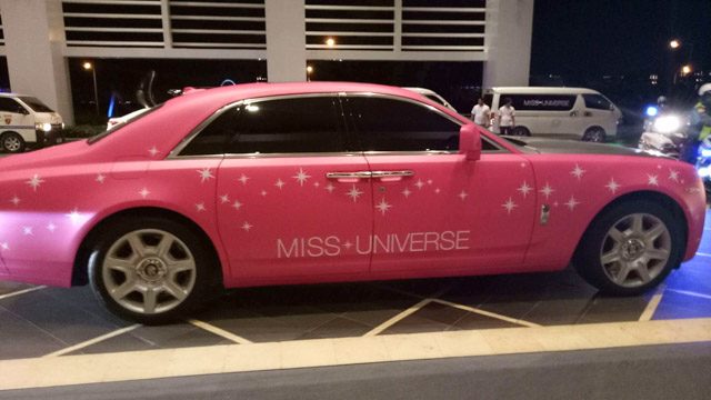 LOOK: Pink is the new Black for the Miss Universe car
