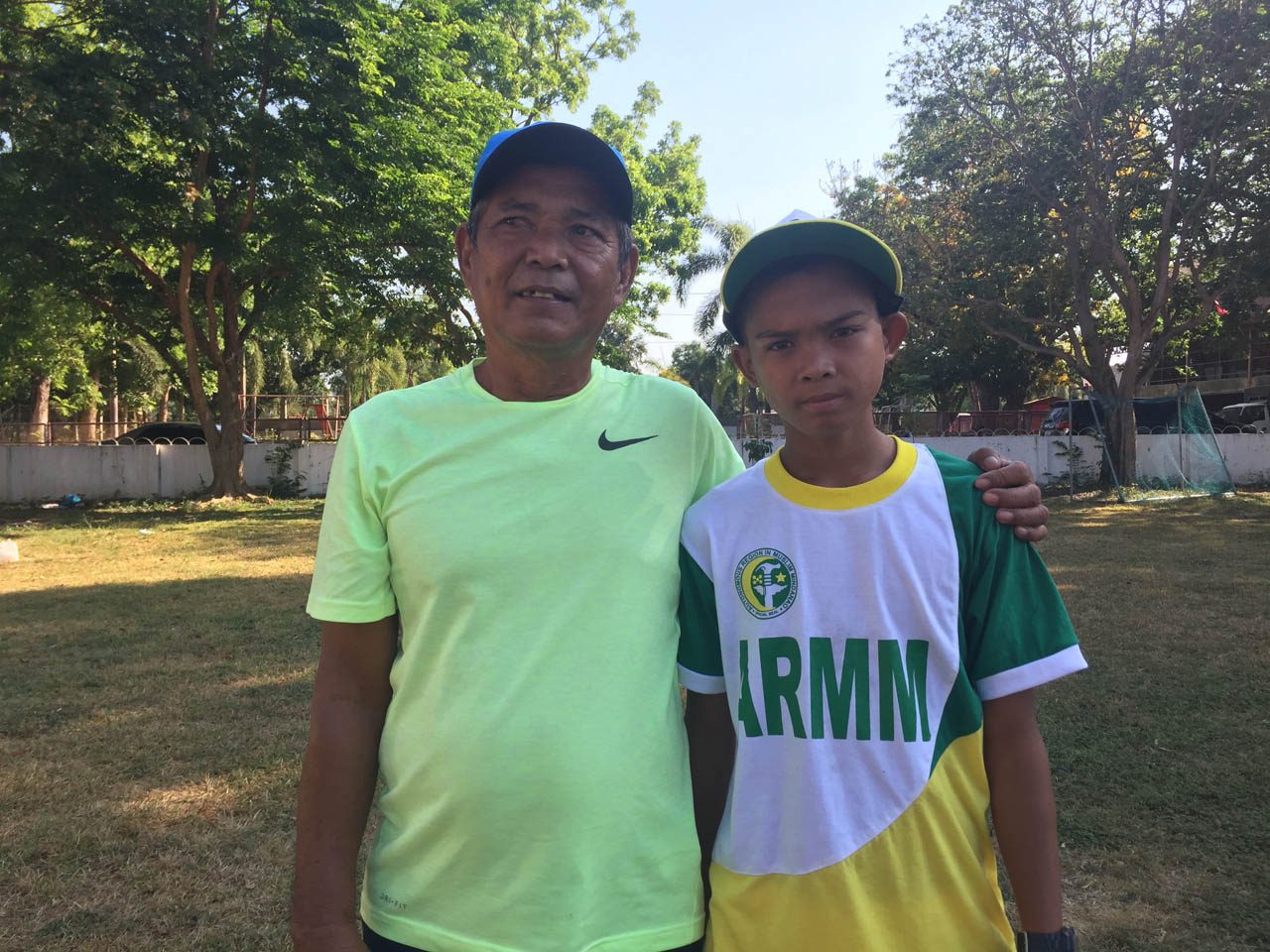 FATHER FIGURE. Haiver believes Ignohassan can go far in tennis. Photo by Mara Cepeda/Rappler  