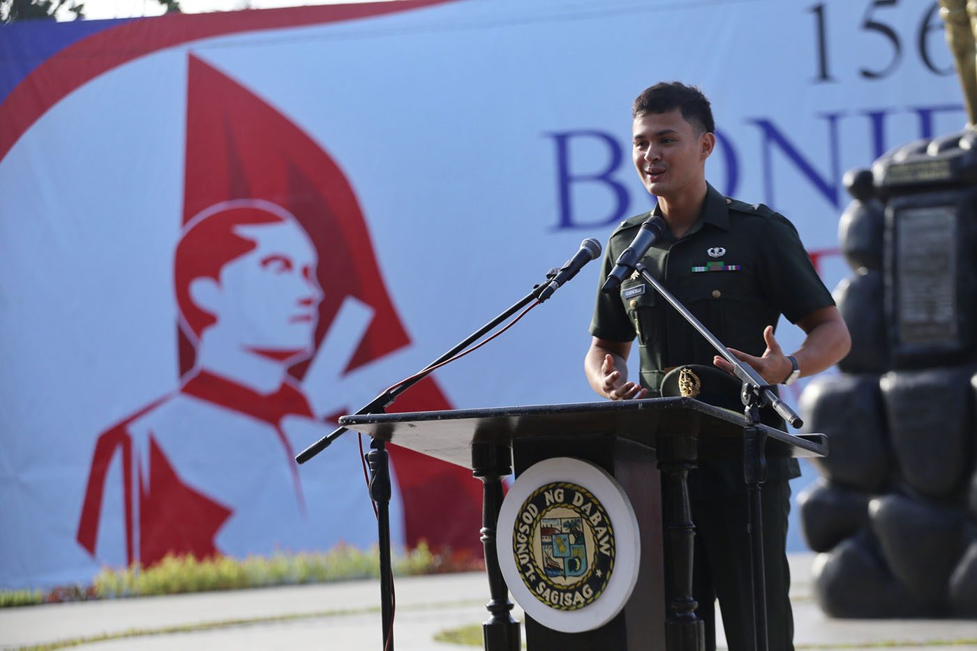 LOOK: Matteo Guidicelli is guest of honor at Davao City Bonifacio Day celebration
