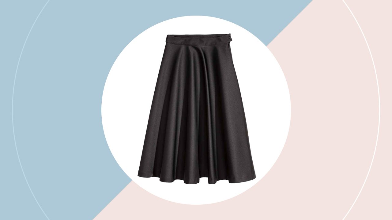 Satin skirt (P 2, 690) hm.com 