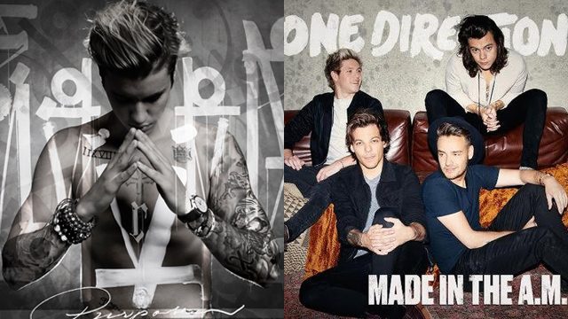 Justin Bieber, One Direction try to grow up on new albums