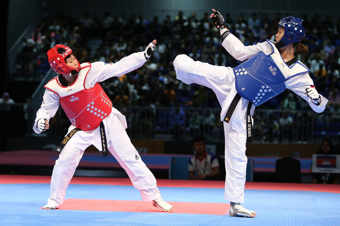 Taekwondo jin Kirstie Alora falls to Cambodian for SEA Games silver