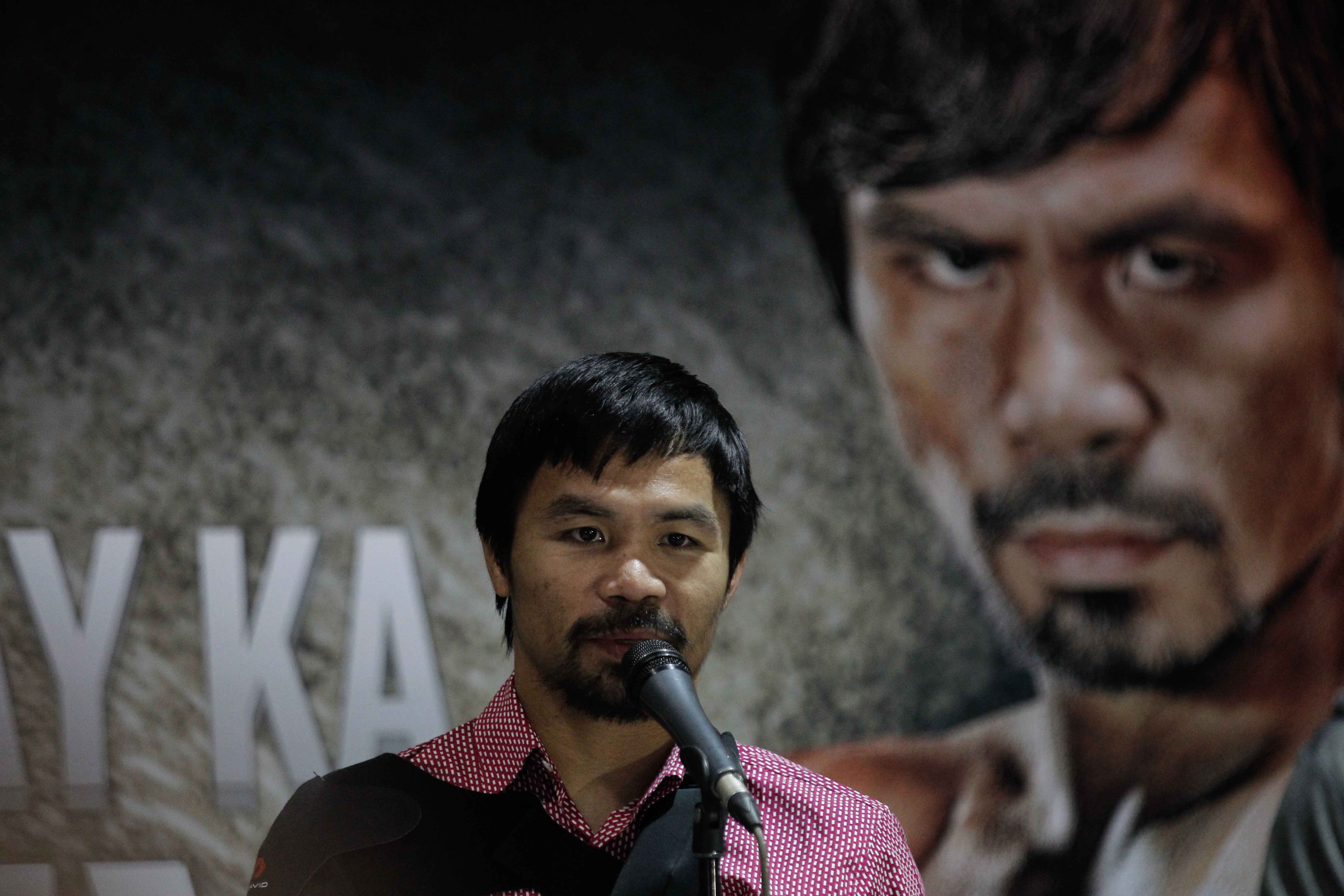 MAN OF FAITH. A file photo of Manny Pacquiao in 2015. Photo by Czeasar Dancel/Rappler 
