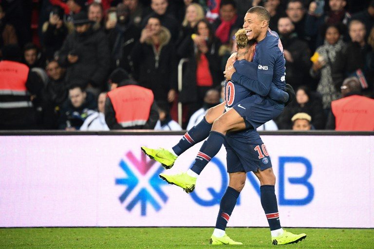 Mbappe, Neymar steer PSG to new win record on troubled day