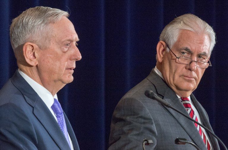 Pentagon chief says U.S. admin backs Tillerson’s North Korea effort