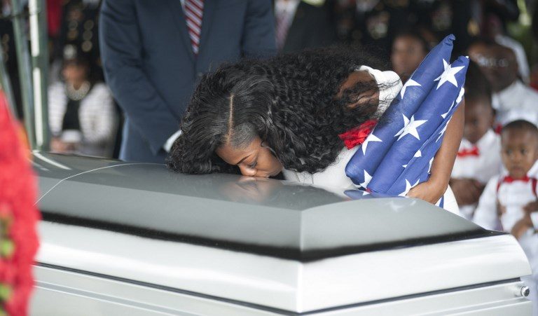 Widow of U.S. soldier killed in Niger says Trump ‘made me cry’