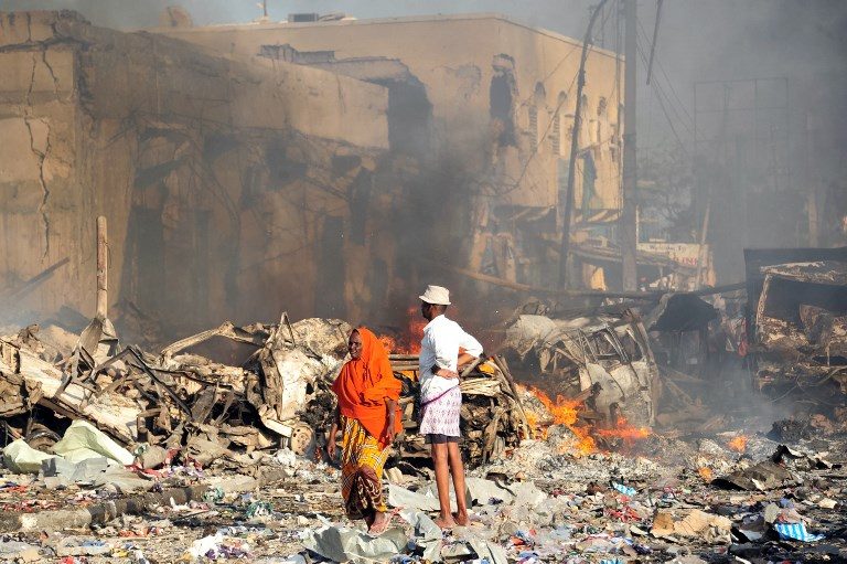 Somalia truck bomb toll hits 276, 300 others injured