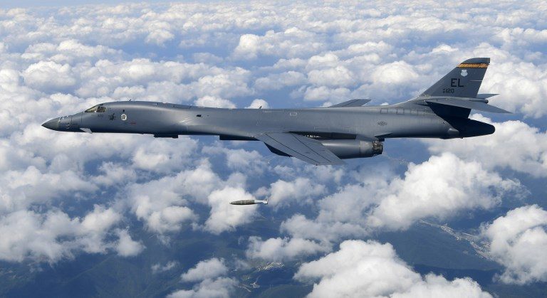 U.S. bombers fly over Korean peninsula in show of force