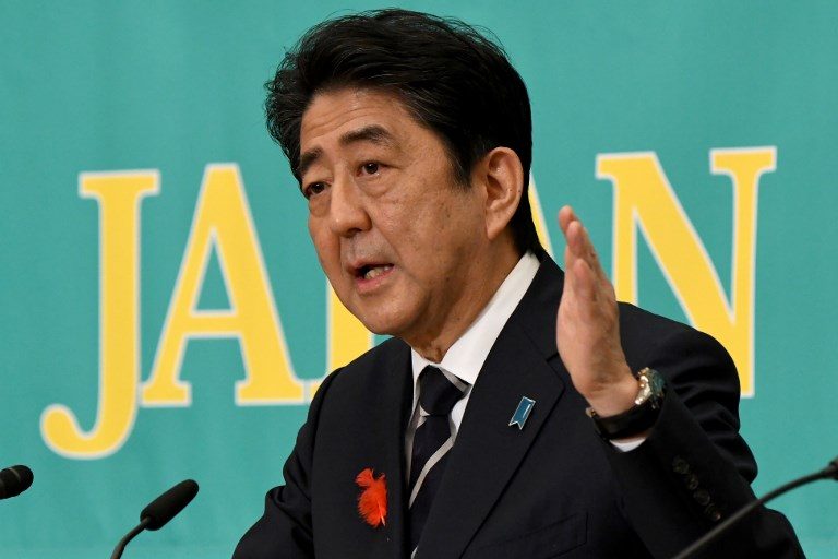 Abe vows to tackle North Korea threat ahead of Japan election