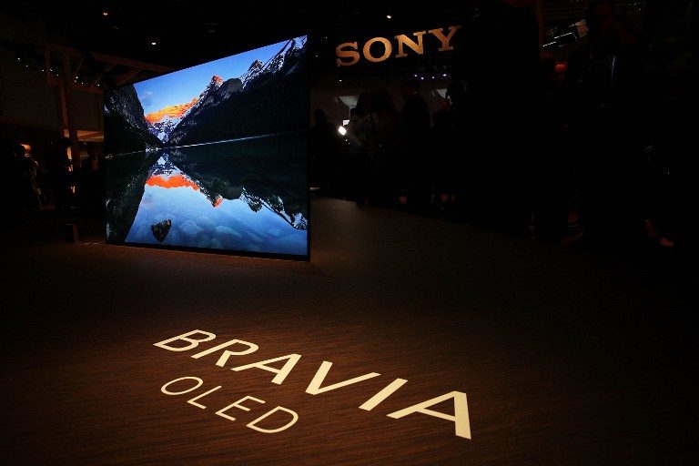OLED. The new Sony XBR-A1E BRAVIA OLED series 4K HDR (High Dynamic Range) TV is on display during a press event for CES 2017 at the Las Vegas Convention Center on January 4, 2017 in Las Vegas, Nevada. Photo by Alex Wong/AFP  
