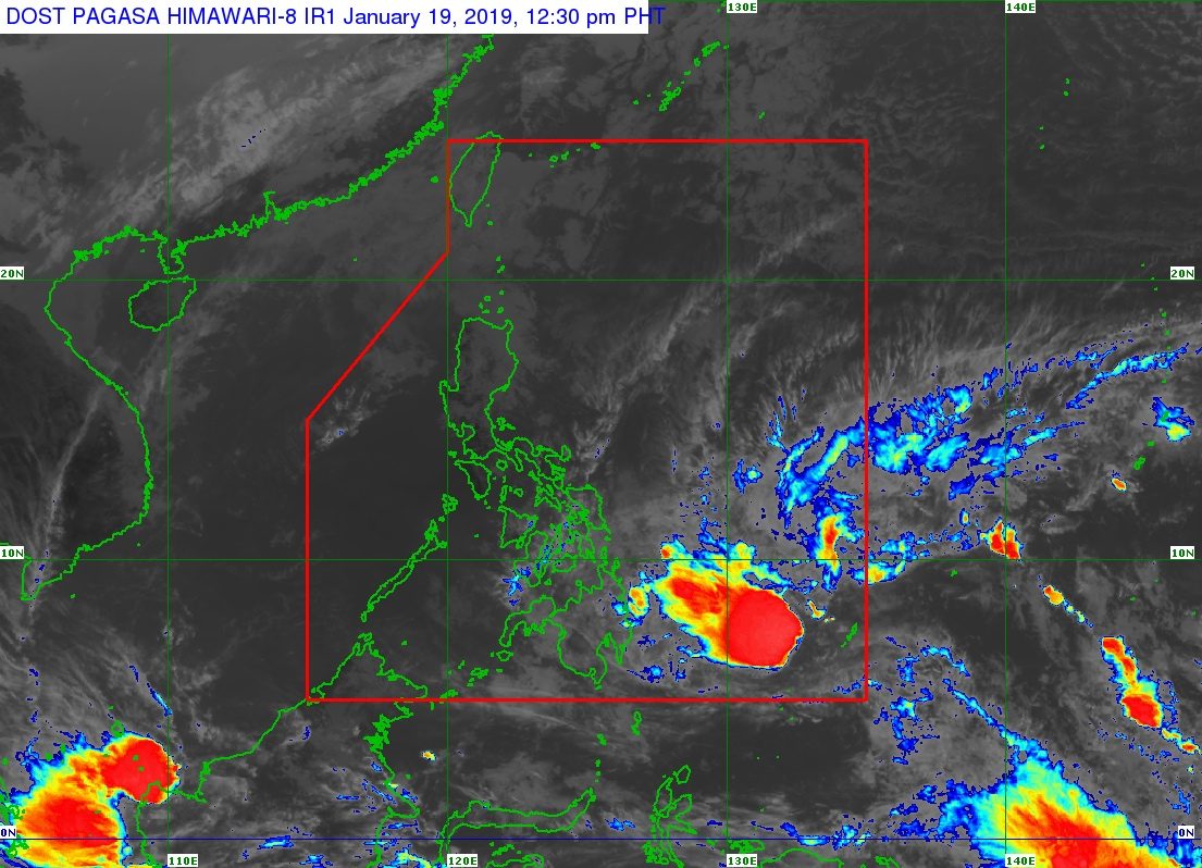 Heavy rain from LPA to begin in parts of Mindanao on January 19