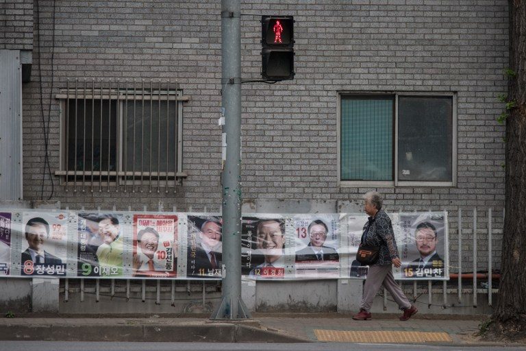 Near all-male panel in South Korea’s presidential race
