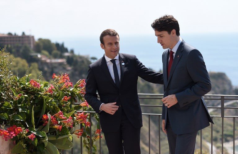 Macron, Trudeau ‘bromance’ fires up internet