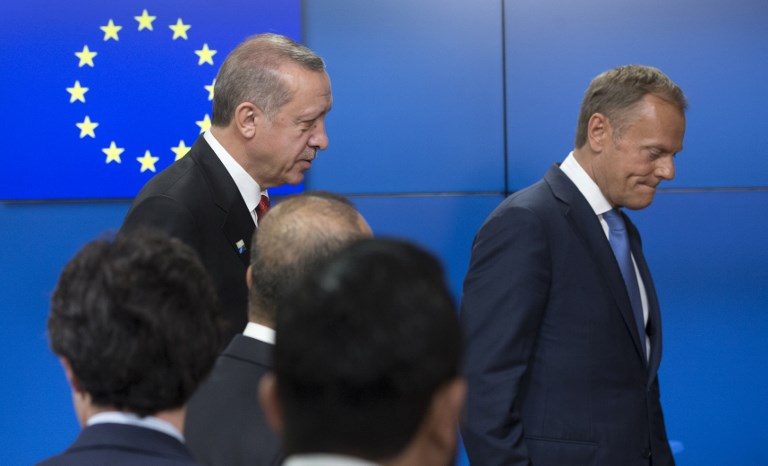 EU stresses human rights in talks with Turkey’s Erdogan
