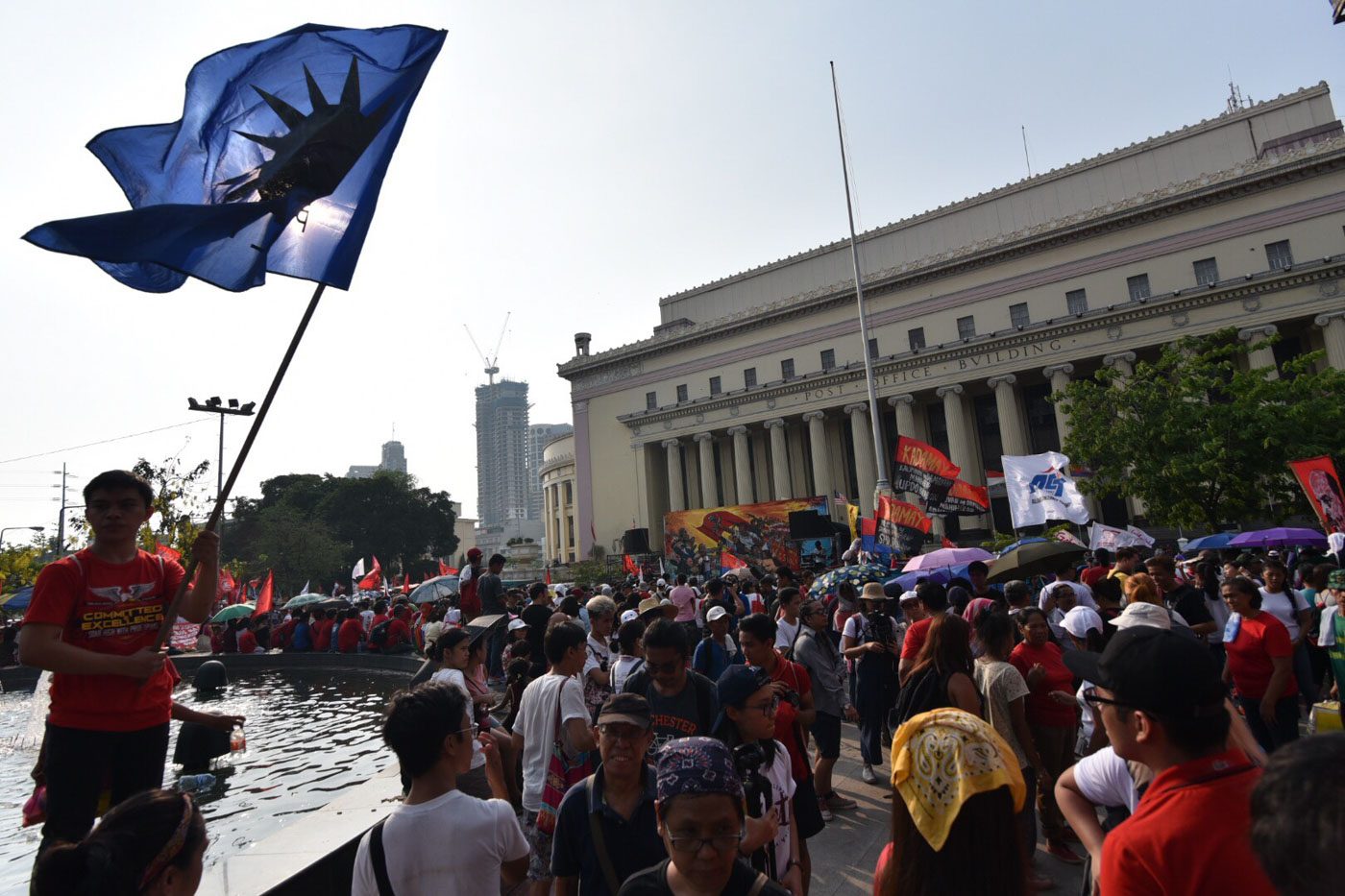 Various sectors hold Labor Day Protest at Liwasang Bonifacio