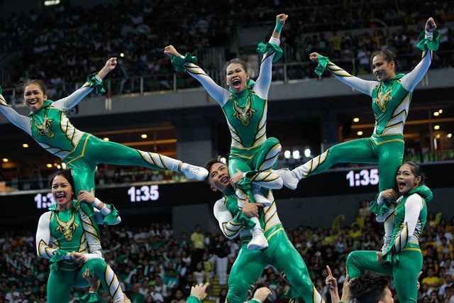 The FEU Cheering Squad. Photo by Czeasar Dancel/Rappler 