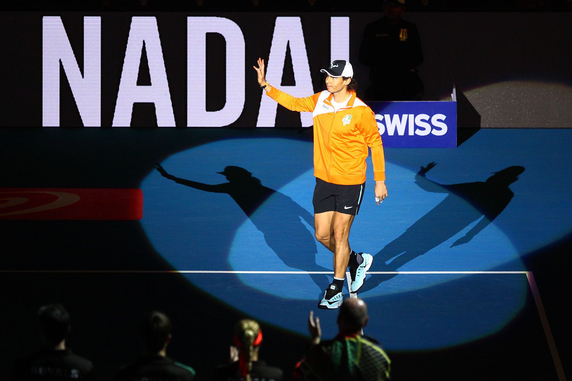 ROUSING. Nadal received quite a loud applause from the Manila crowd. File photo by Josh Albelda/Rappler  