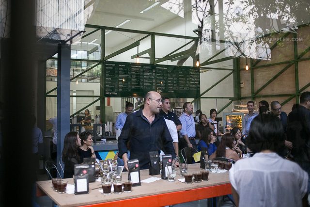 HANDS ON. Founder Toby Smith is present in the opening of the third wave coffee shop’s 6th store in Metro Manila, which also functions as the central facility for roasting, as warehouse, and as headquarters.  