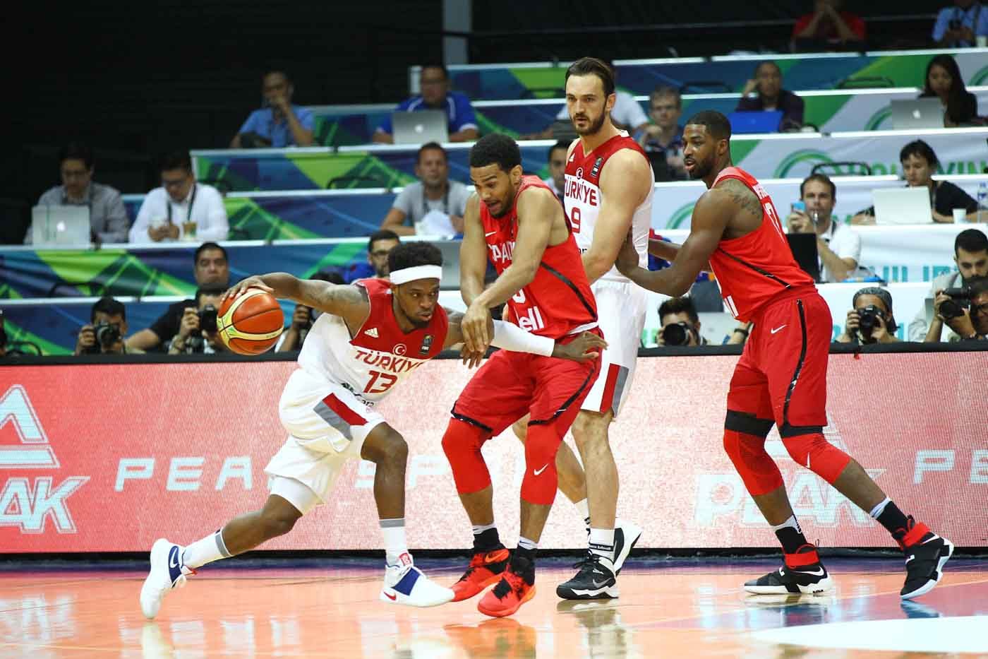 Muhammed Ali, also known as Bobby Dixon, of Turkey makes his move against Canada. Photo by Josh Albelda/Rappler 
