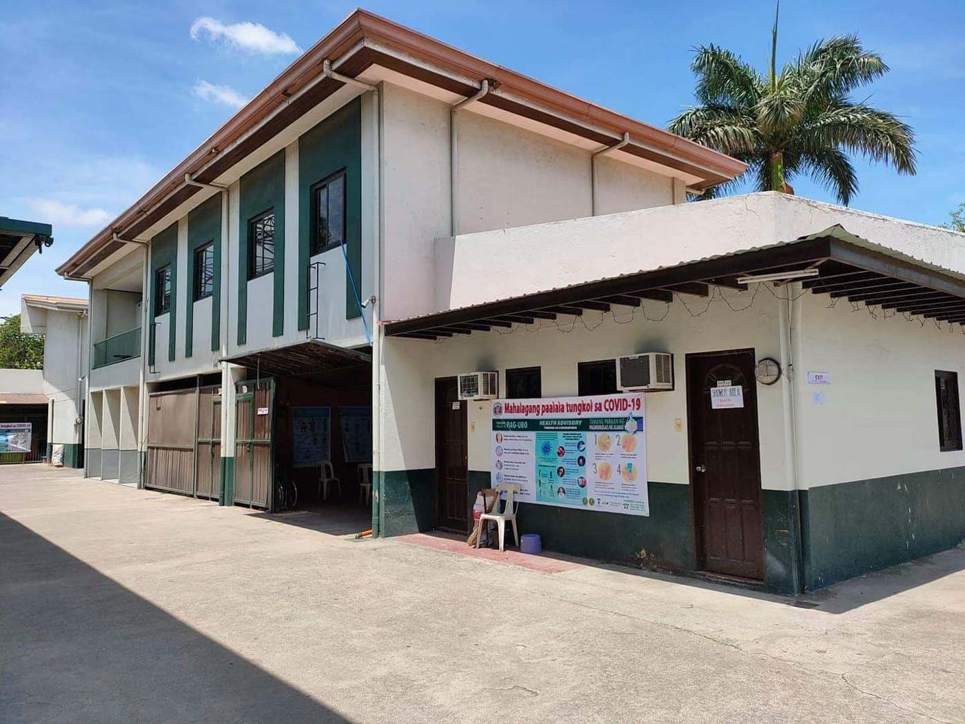 CONVERTED. A local hotel in General Mariano Alvarez town in Cavite is being utilized as a community isolation unit. All photos from DOH Calabarzon