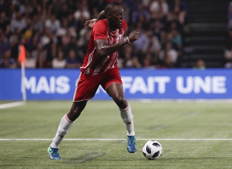 Usain Bolt chases football dream in Australia